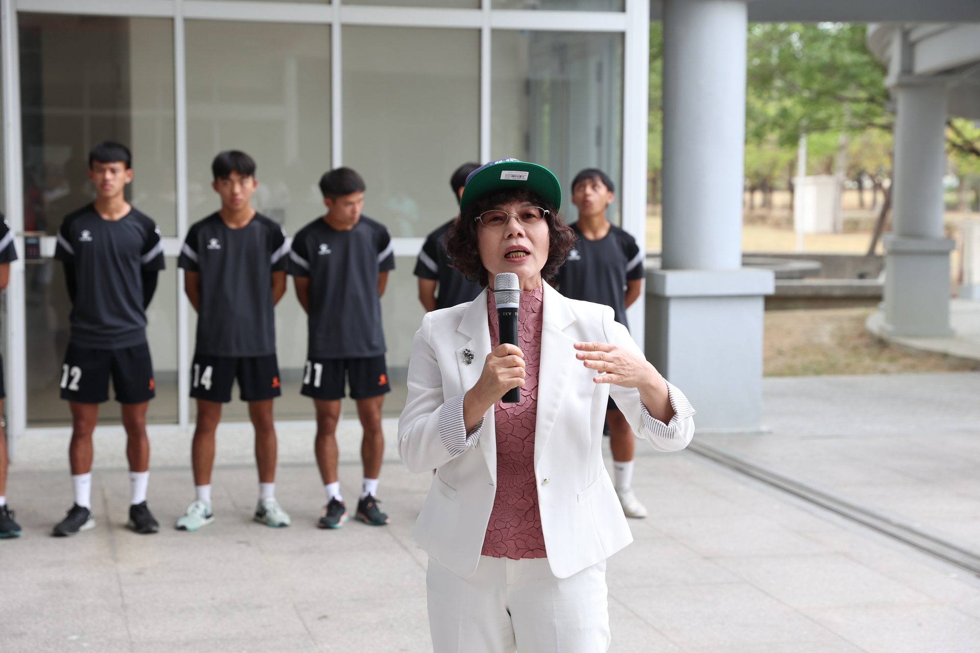 校長致詞向校隊學生信心喊話
