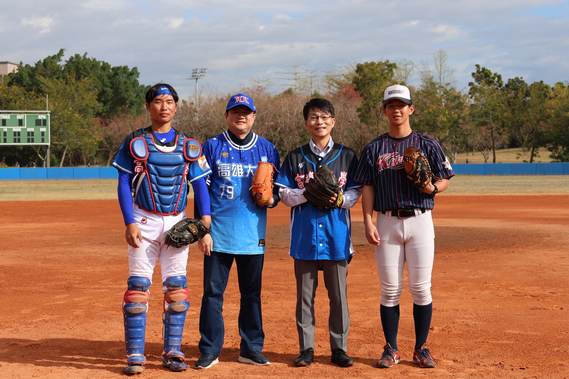 日本國士館大學棒球隊來臺交流 高雄大學以賽會友 深化臺日大學體育合作圖片